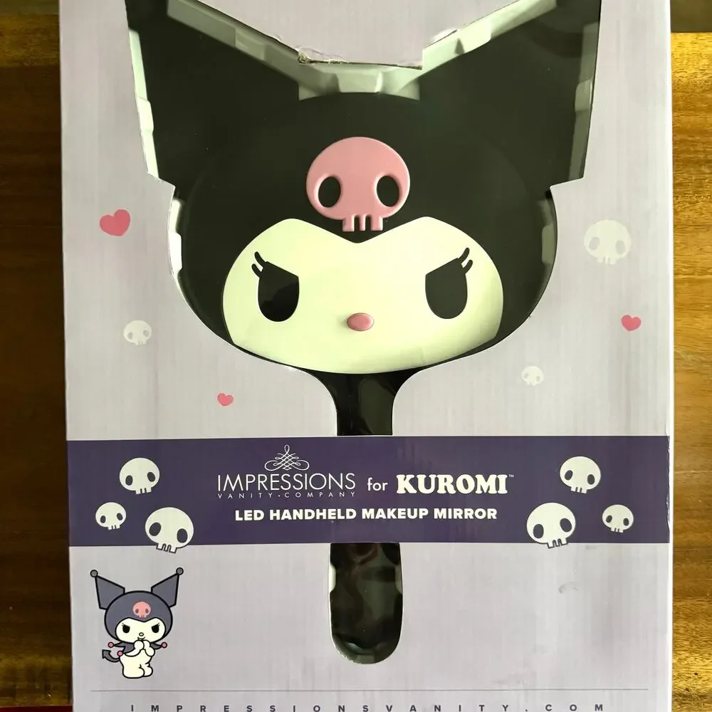 NIB Kuromi X Impressions LED Handheld Makeup Mirror